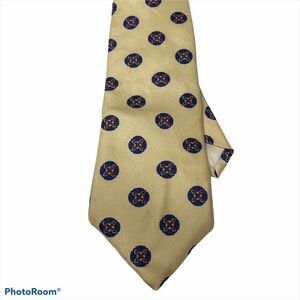 Yves Saint Laurent 100% Silk Vintage Yellow Tie